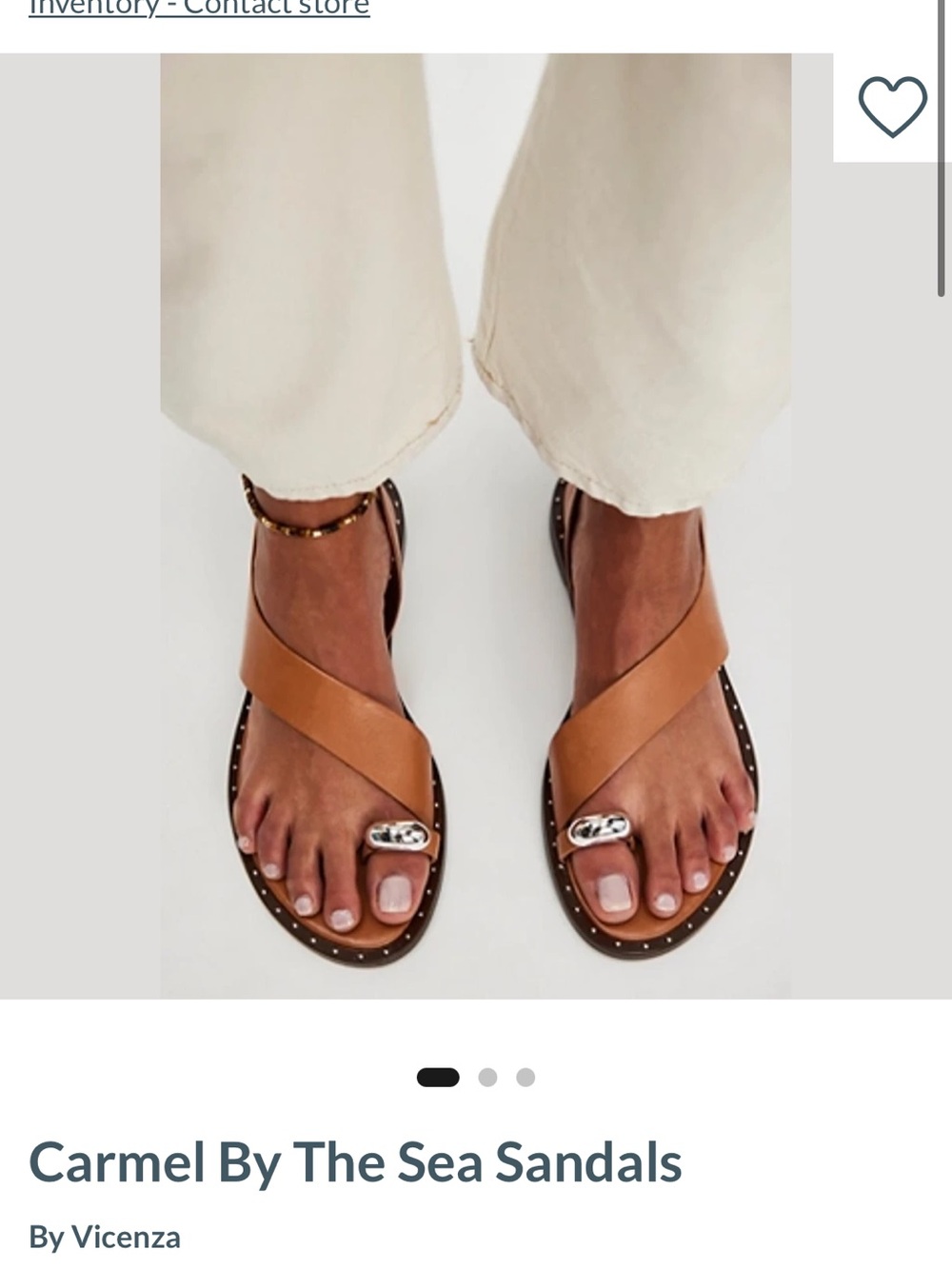 Free People Carmel By The Sea Tan Leather Toe-Loop Sandals by Vicenza